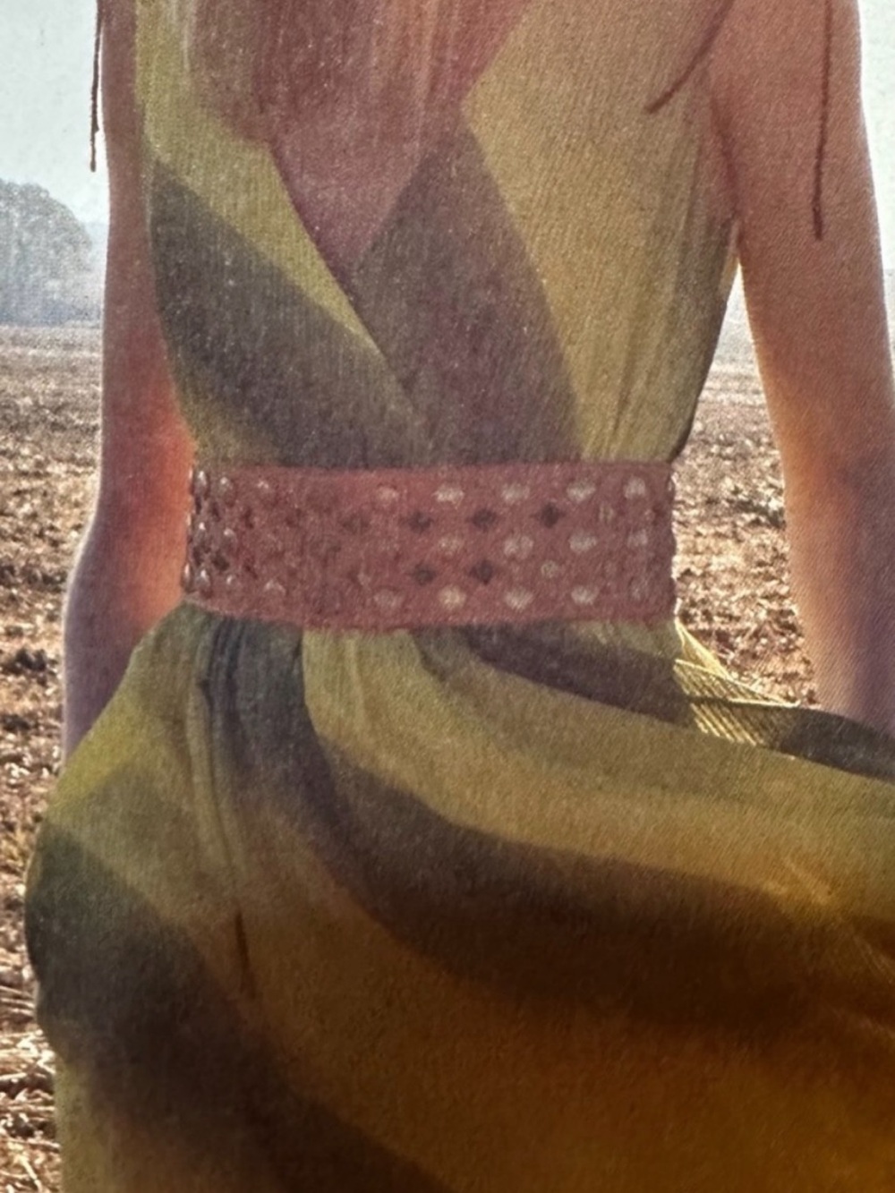 Anthropologie Lonestar Belt Motif 56 Studded Leather Diamond Cutout Stretch Back - Picture 4 of 12